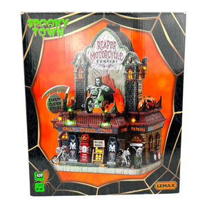 Lemax Spooky Town Reaper Motorcycle Co #75174 - RETIRED at Eerie Emporium. 4
