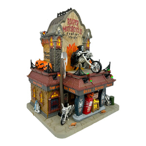 Lemax Spooky Town Reaper Motorcycle Co #75174 - RETIRED at Eerie Emporium. 5