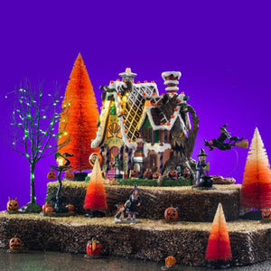 Lemax Spooky Town The Candy Witch Cottage Set #56665 at Eerie Emporium.