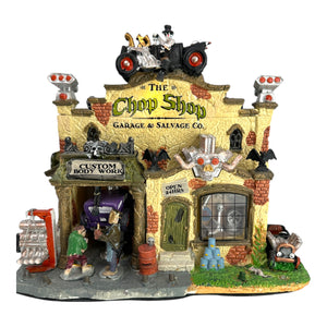 Lemax Spooky Town The Chop Shop Garage & Salvage Co. #25323 - RETIRED at Eerie Emporium. 2