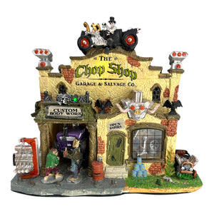 Lemax Spooky Town The Chop Shop Garage & Salvage Co. #25323 - RETIRED at Eerie Emporium. 3