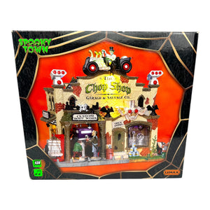 Lemax Spooky Town The Chop Shop Garage & Salvage Co. #25323 - RETIRED at Eerie Emporium. 4