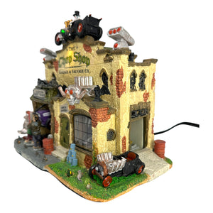 Lemax Spooky Town The Chop Shop Garage & Salvage Co. #25323 - RETIRED at Eerie Emporium. 6
