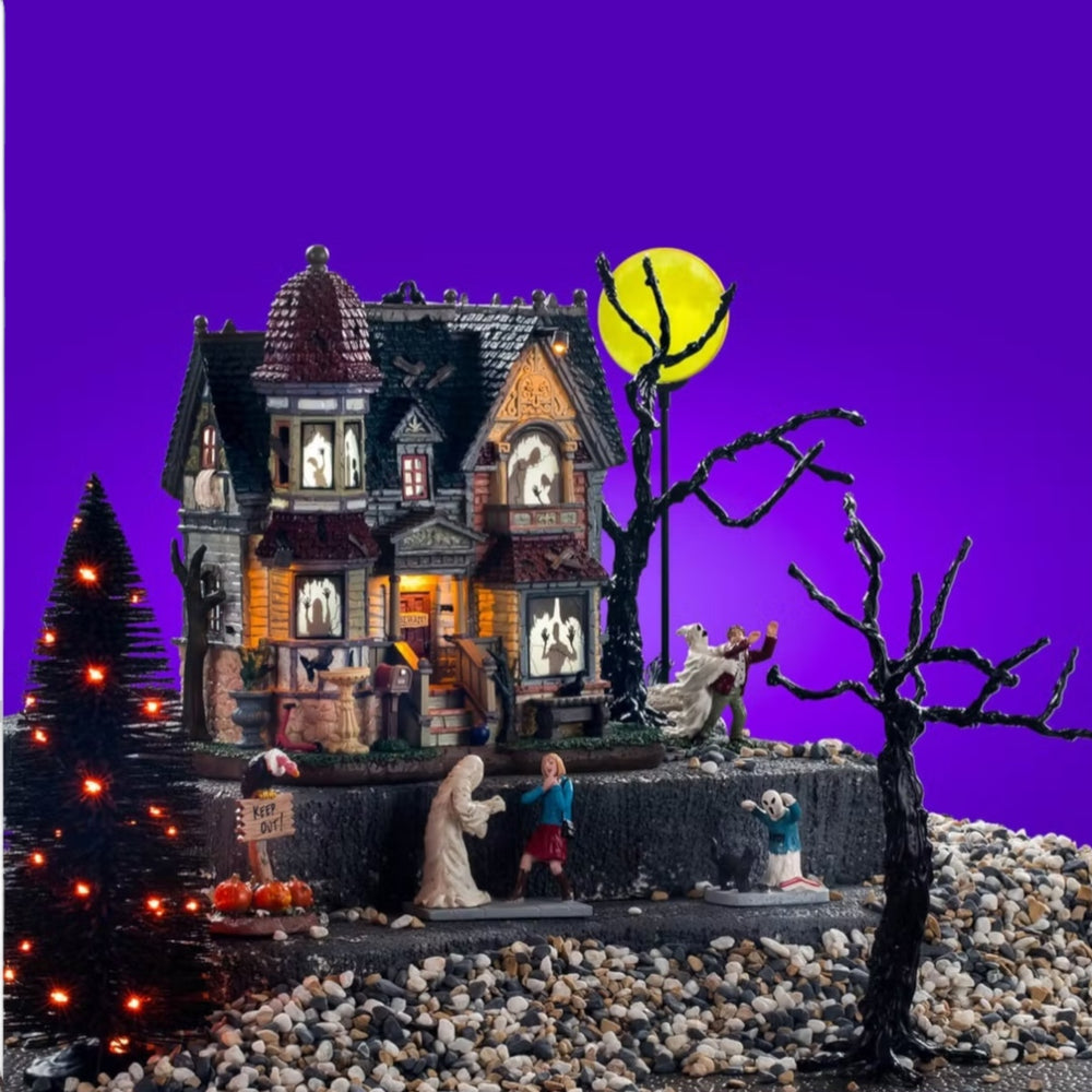 Lemax Spooky Town The House Of Shadows Set #56661 at Eerie Emporium.