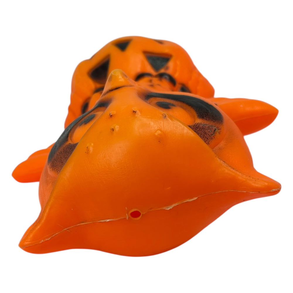 Rare Vintage Halloween Star Band Owl on Pumpkin / JOL Tabletop Blow Mold Lamp at Eerie Emporium. 15