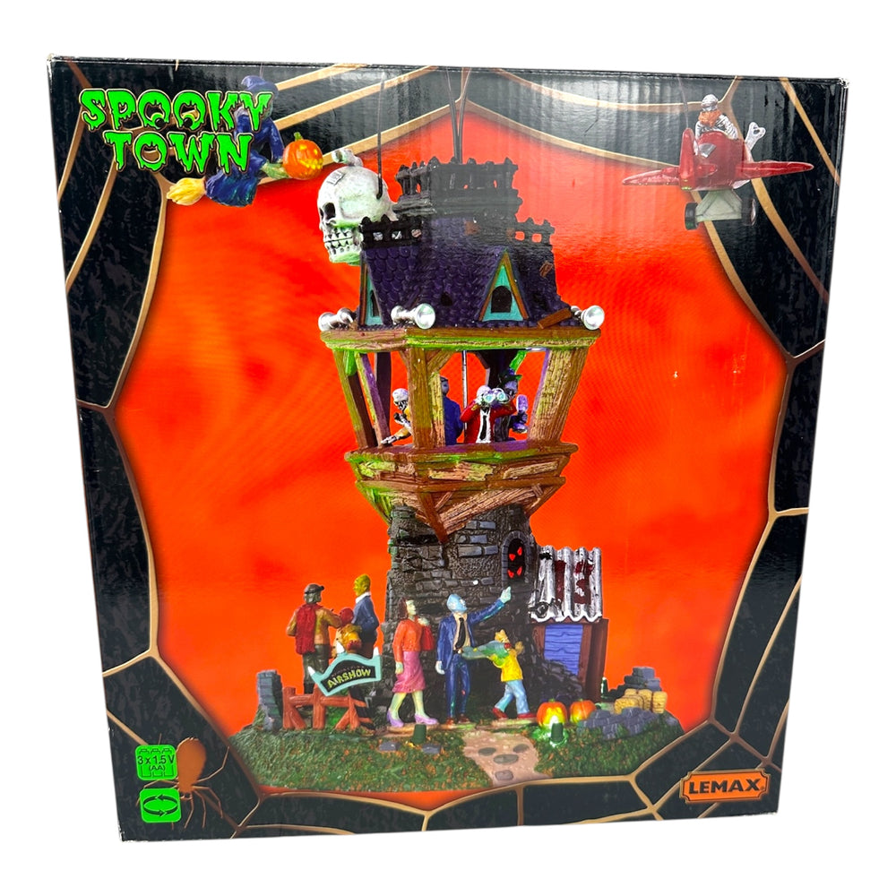 Retired Lemax Spooky Town Airshow, Set of 2 #34607 at Eerie Emporium. 