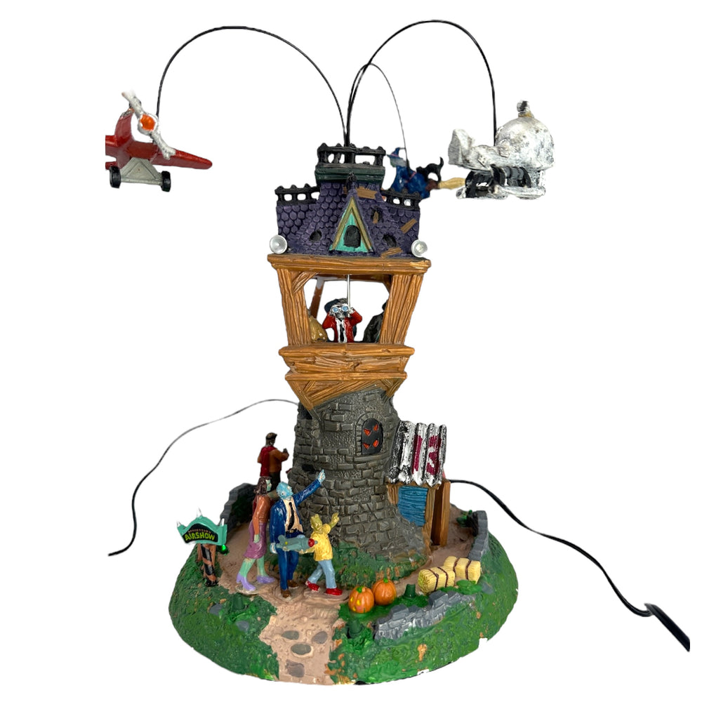 Retired Lemax Spooky Town Airshow, Set of 2 #34607 at Eerie Emporium. 2