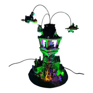 Retired Lemax Spooky Town Airshow, Set of 2 #34607 at Eerie Emporium. 9
