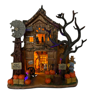 Retired Lemax Spooky Town Creepy Barn #55222 at Eerie Emporium. 2