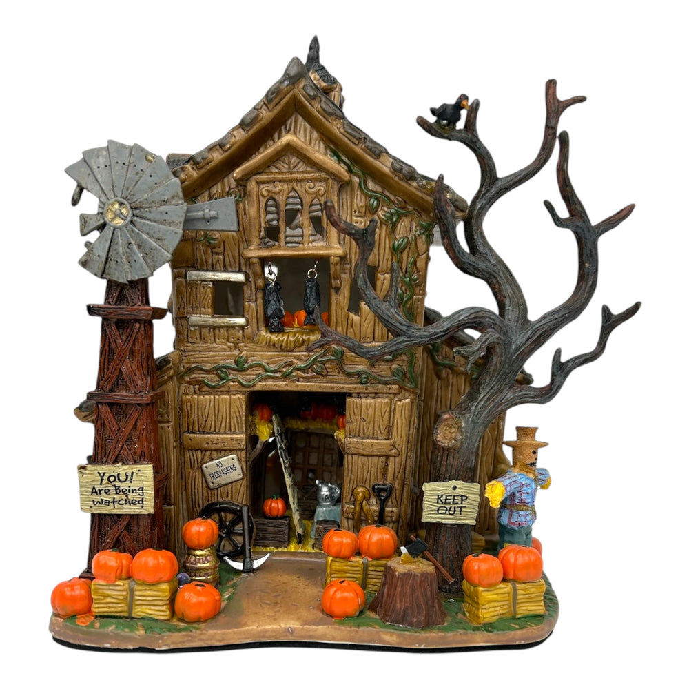 Retired Lemax Spooky Town Creepy Barn #55222 at Eerie Emporium. 4