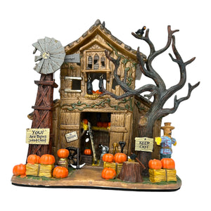 Retired Lemax Spooky Town Creepy Barn #55222 at Eerie Emporium. 5