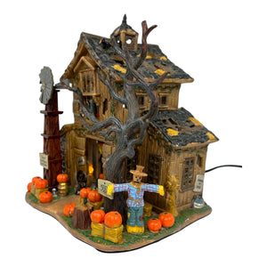 Retired Lemax Spooky Town Creepy Barn #55222 at Eerie Emporium. 7