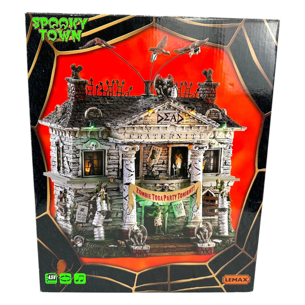 Retired Lemax Spooky Town Dead Fraternity #75171 at Eerie Emporium.