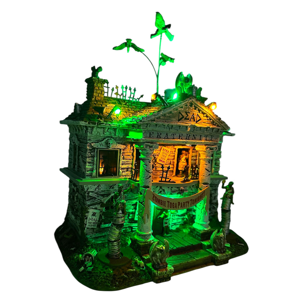 Retired Lemax Spooky Town Dead Fraternity #75171 at Eerie Emporium. 10