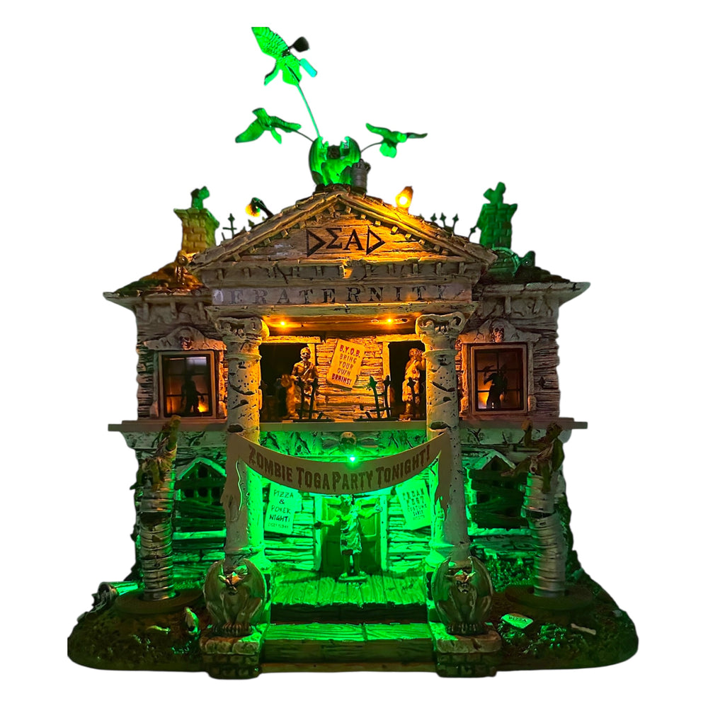 Retired Lemax Spooky Town Dead Fraternity #75171 at Eerie Emporium. 3