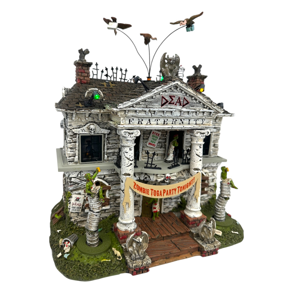 Retired Lemax Spooky Town Dead Fraternity #75171 at Eerie Emporium. 6