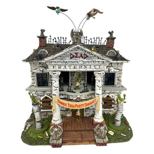Retired Lemax Spooky Town Dead Fraternity #75171 at Eerie Emporium. 7