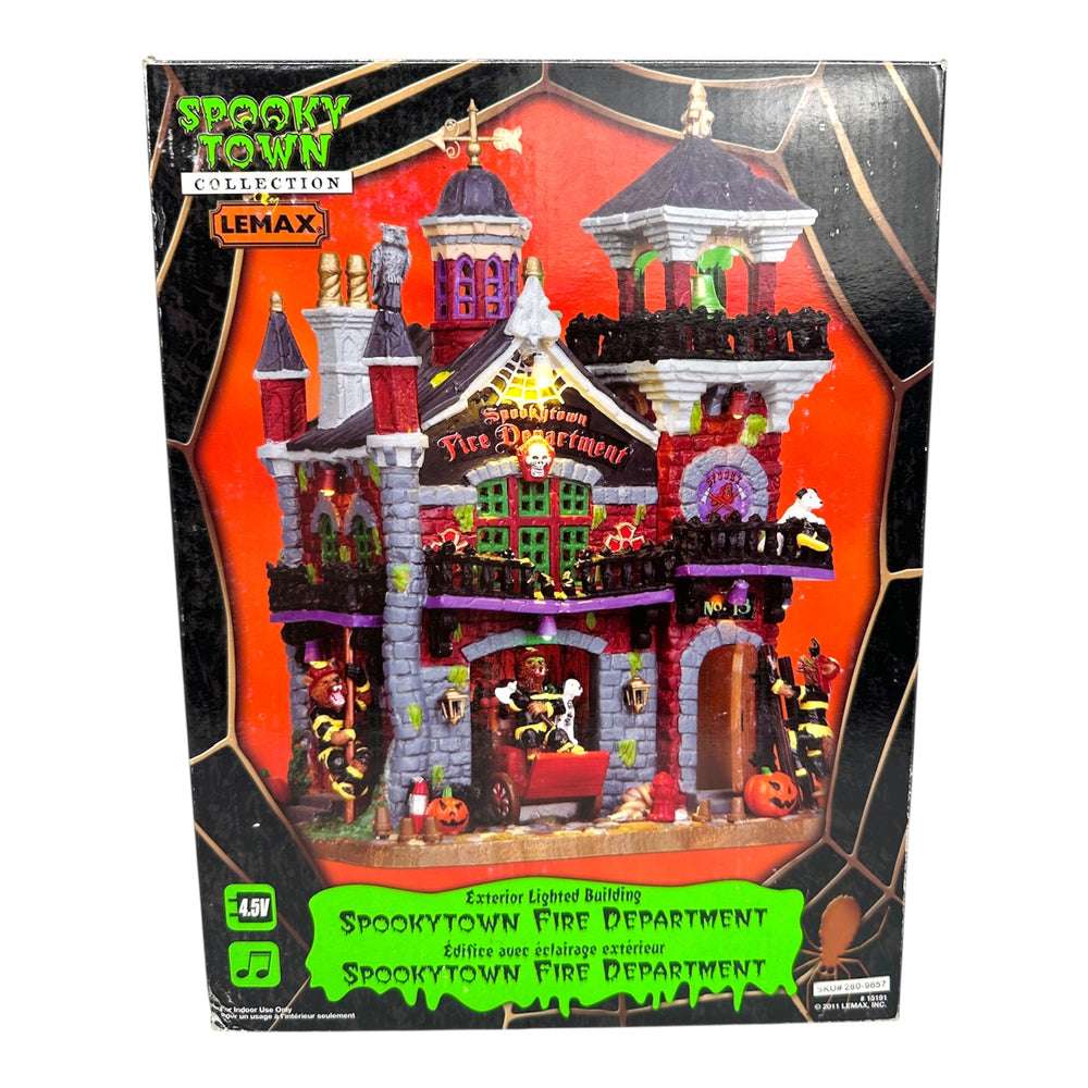 Retired Lemax Spooky Town Fire Department #15191 at Eerie Emporium. 