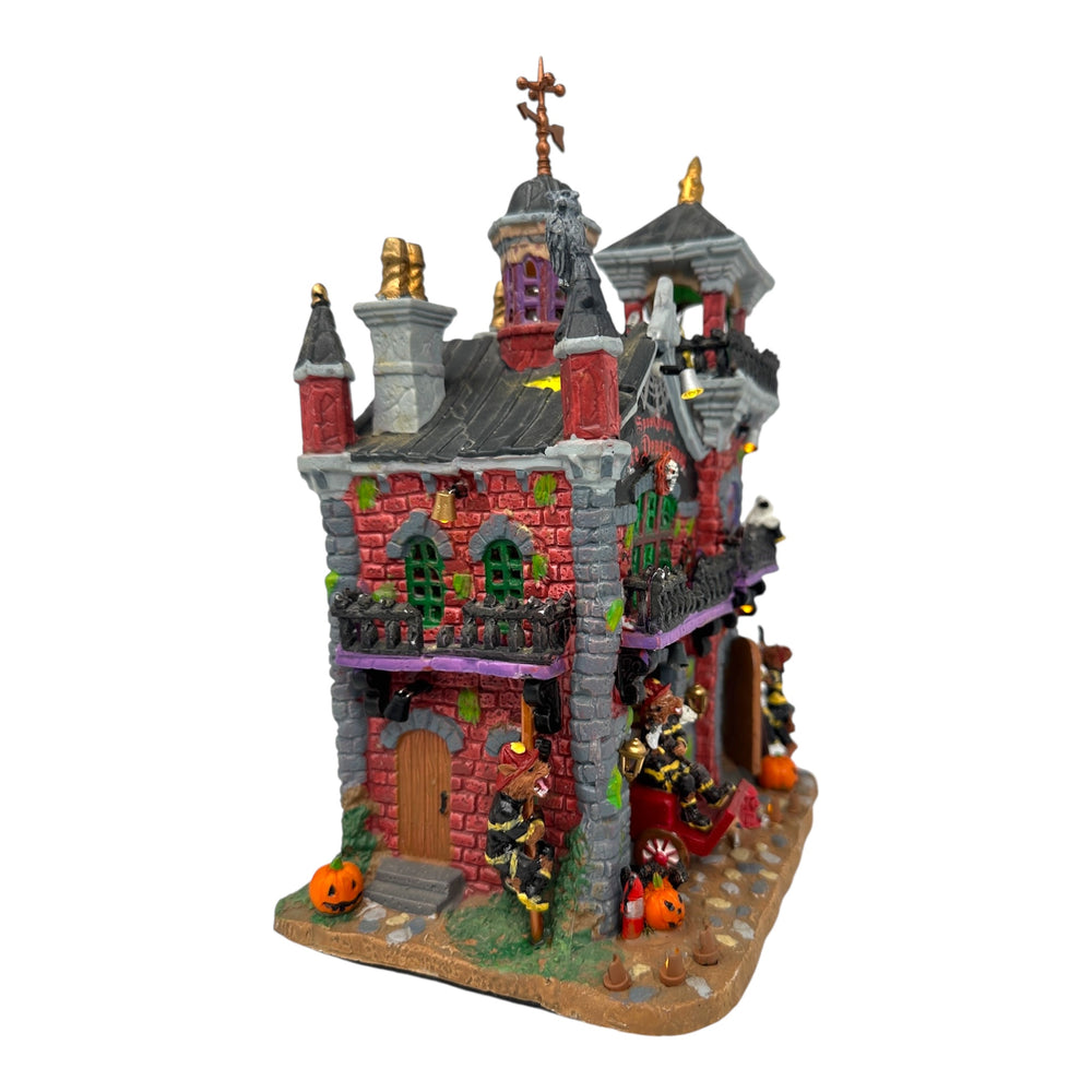 Retired Lemax Spooky Town Fire Department #15191 at Eerie Emporium. 10