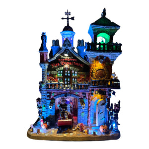 Retired Lemax Spooky Town Fire Department #15191 at Eerie Emporium. 6