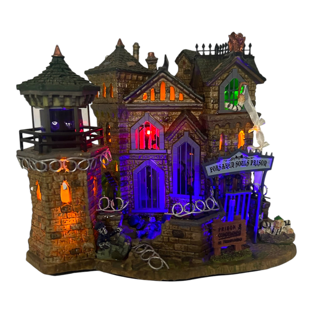 Retired Lemax Spooky Town Forsaken Souls Prison #75497 at Eerie Emporium. 3