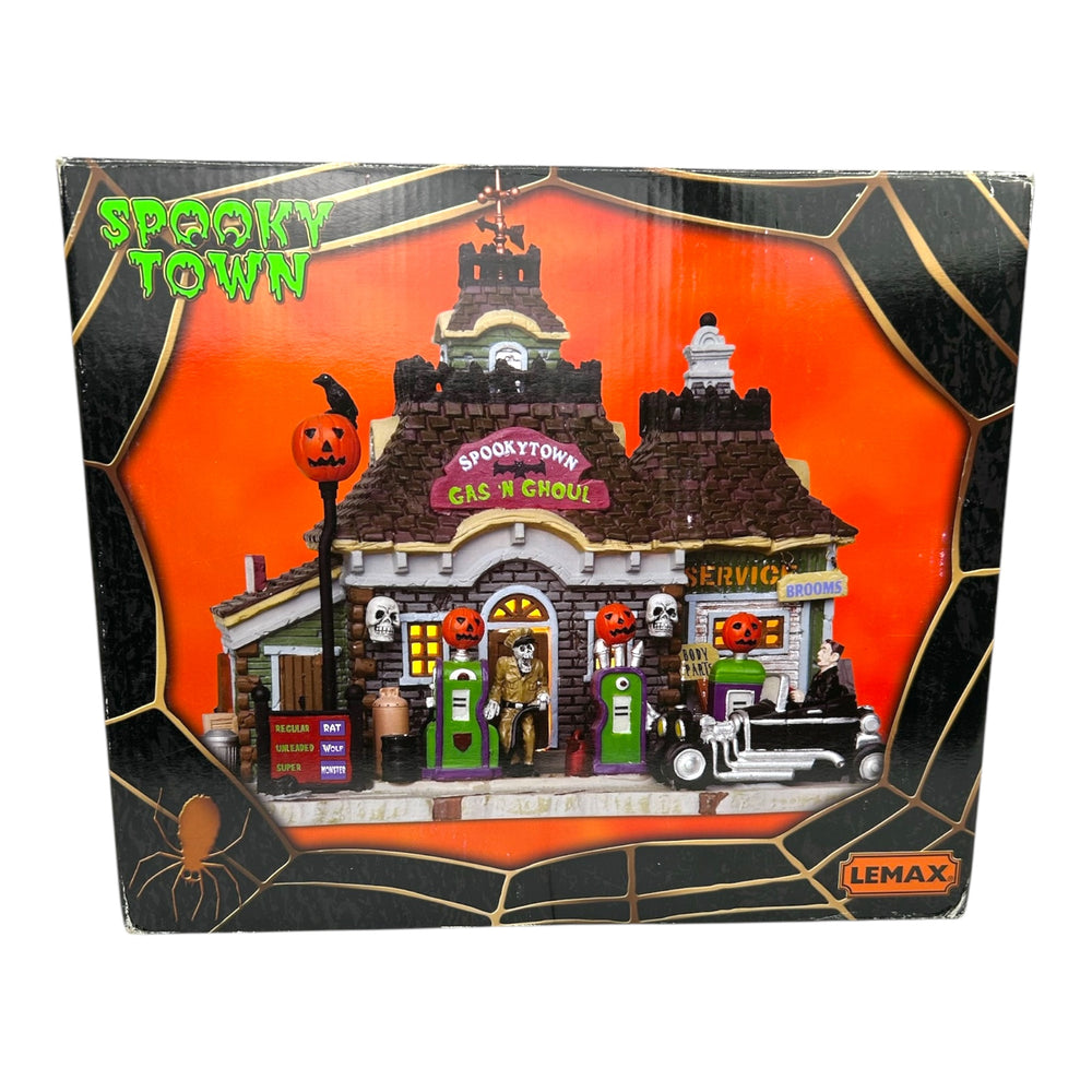Retired Lemax Spooky Town Gas 'N Ghoul #15194 at Eerie Emporium. 