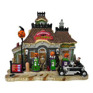 Retired Lemax Spooky Town Gas 'N Ghoul #15194 at Eerie Emporium. 2