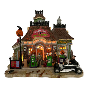 Retired Lemax Spooky Town Gas 'N Ghoul #15194 at Eerie Emporium. 3