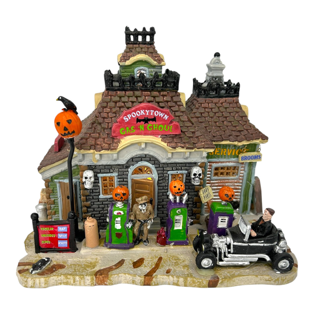 Retired Lemax Spooky Town Gas 'N Ghoul #15194 at Eerie Emporium. 4