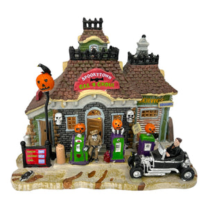 Retired Lemax Spooky Town Gas 'N Ghoul #15194 at Eerie Emporium. 4