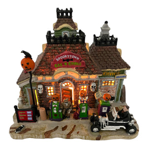 Retired Lemax Spooky Town Gas 'N Ghoul #15194 at Eerie Emporium. 5