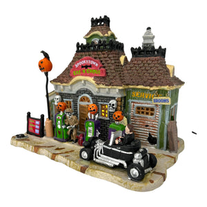 Retired Lemax Spooky Town Gas 'N Ghoul #15194 at Eerie Emporium. 7