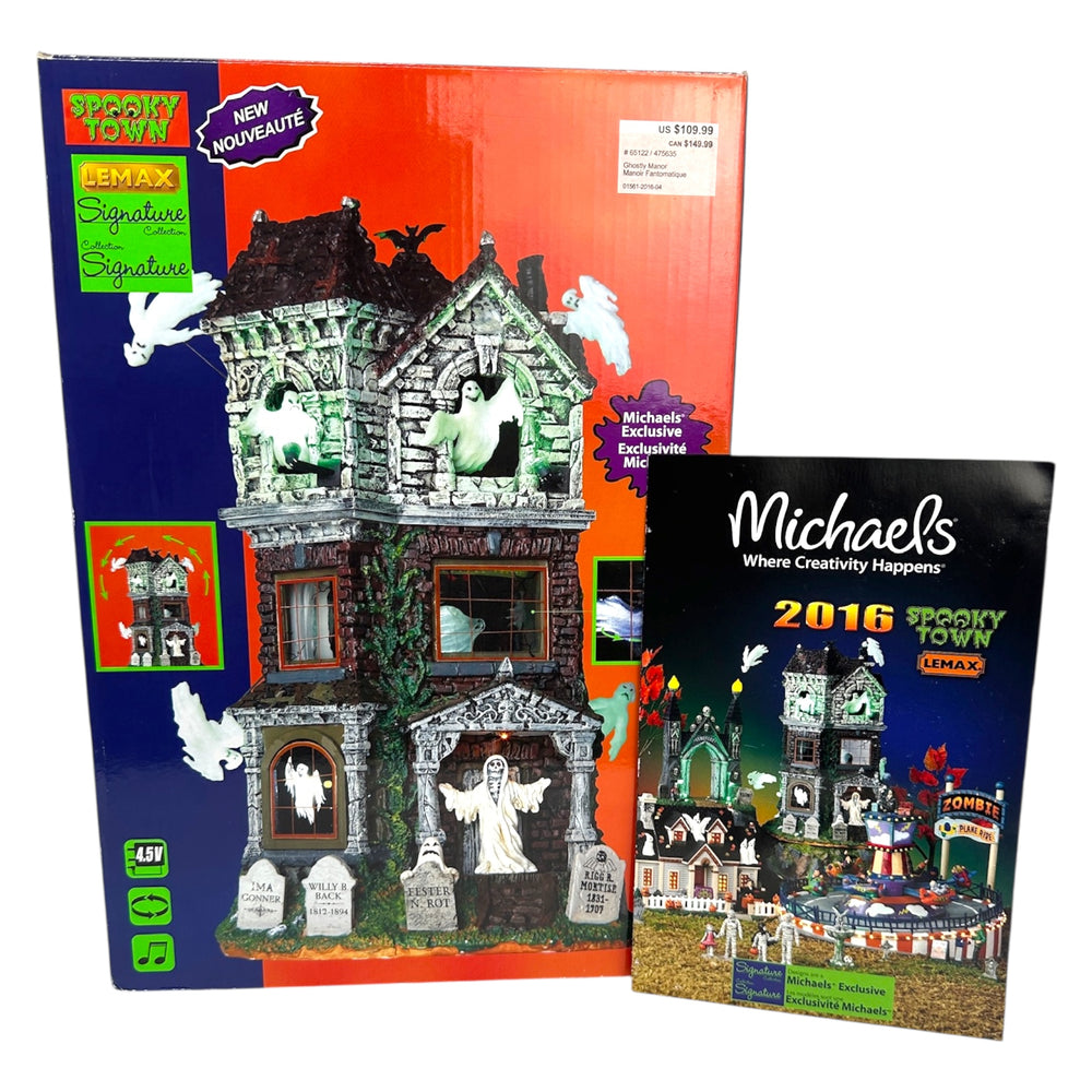 Retired Lemax Spooky Town Ghostly Manor #65122 at Eerie Emporium. 