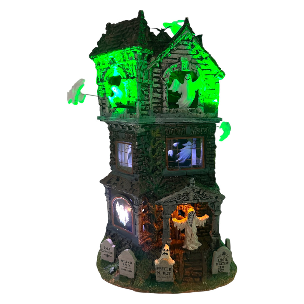 Retired Lemax Spooky Town Ghostly Manor #65122 at Eerie Emporium. 4