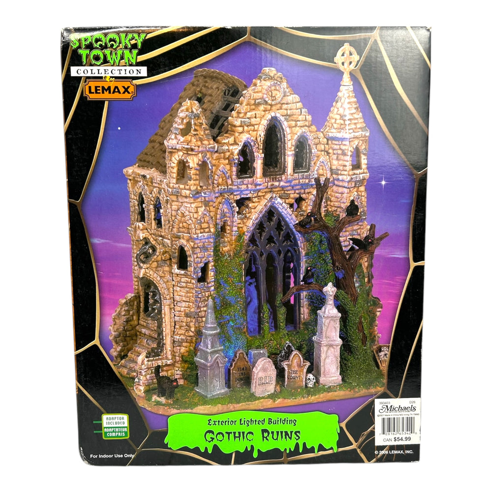 Retired Lemax Spooky Town Gothic Ruins #65342 at Eerie Emporium.