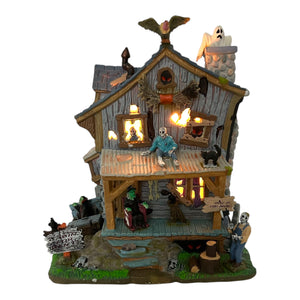 Retired Lemax Spooky Town Haunted Cabin #05004 at Eerie Emporium. 2