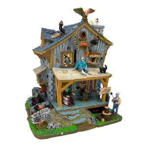 Retired Lemax Spooky Town Haunted Cabin #05004 at Eerie Emporium. 4