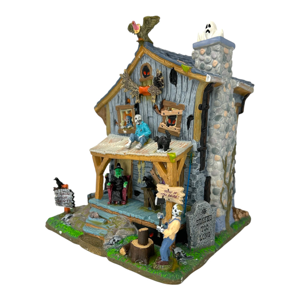 Retired Lemax Spooky Town Haunted Cabin #05004 at Eerie Emporium. 5