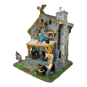 Retired Lemax Spooky Town Haunted Cabin #05004 at Eerie Emporium. 5