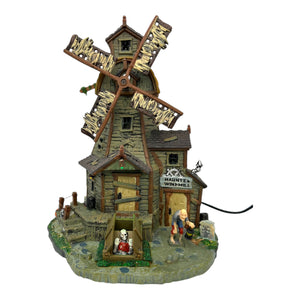 Retired Lemax Spooky Town Haunted Windmill #85667 at Eerie Emporium. 2