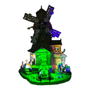 Retired Lemax Spooky Town Haunted Windmill #85667 at Eerie Emporium. 