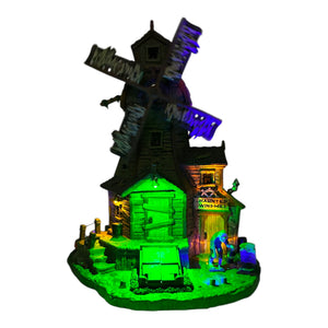 Retired Lemax Spooky Town Haunted Windmill #85667 at Eerie Emporium. 4