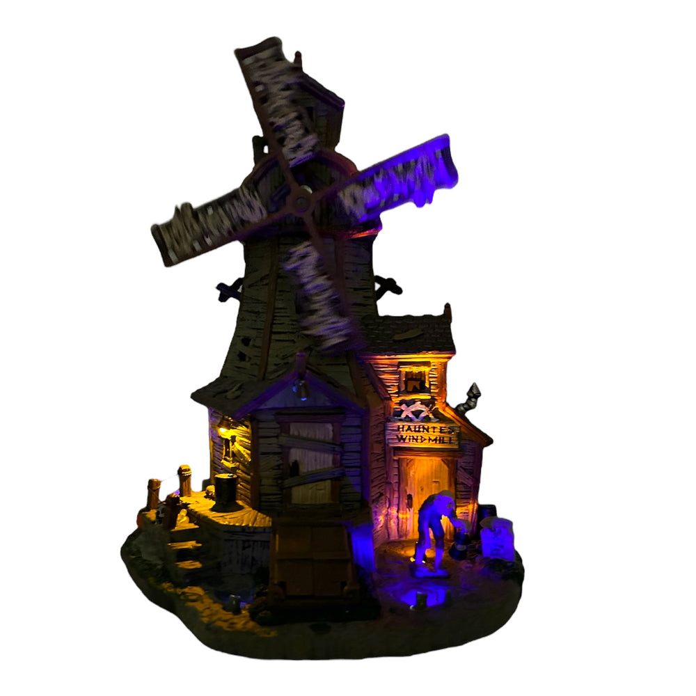 Retired Lemax Spooky Town Haunted Windmill #85667 at Eerie Emporium. 5