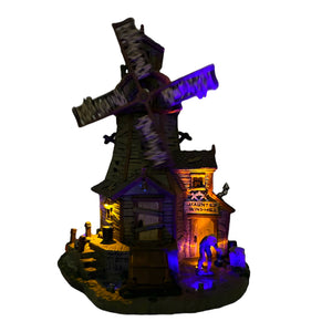 Retired Lemax Spooky Town Haunted Windmill #85667 at Eerie Emporium. 5