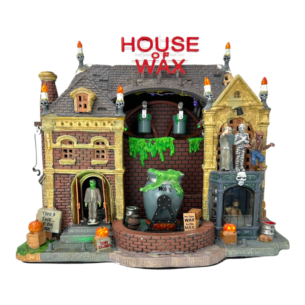 Retired Lemax Spooky Town House of Wax #95827 at Eerie Emporium. 3