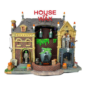 Retired Lemax Spooky Town House of Wax #95827 at Eerie Emporium. 3