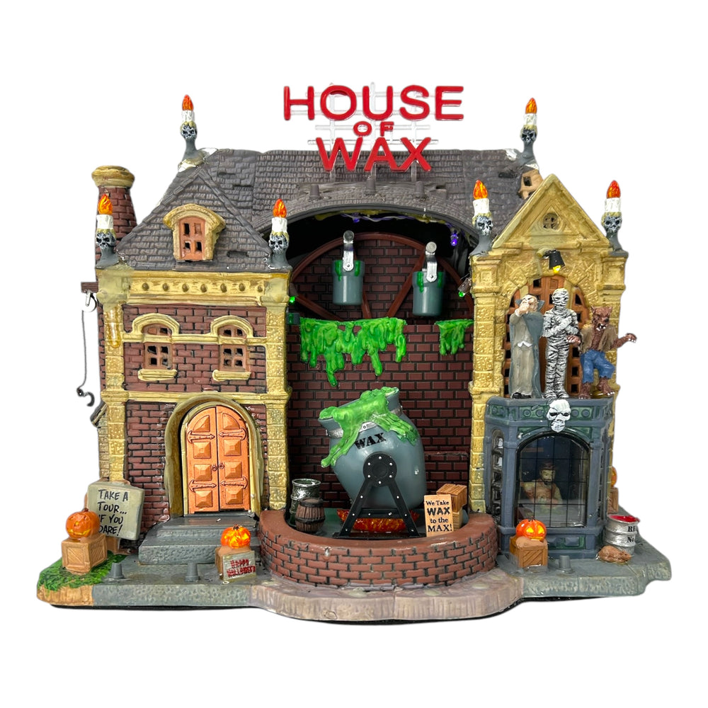 Retired Lemax Spooky Town House of Wax #95827 at Eerie Emporium. 4