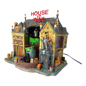 Retired Lemax Spooky Town House of Wax #95827 at Eerie Emporium. 5