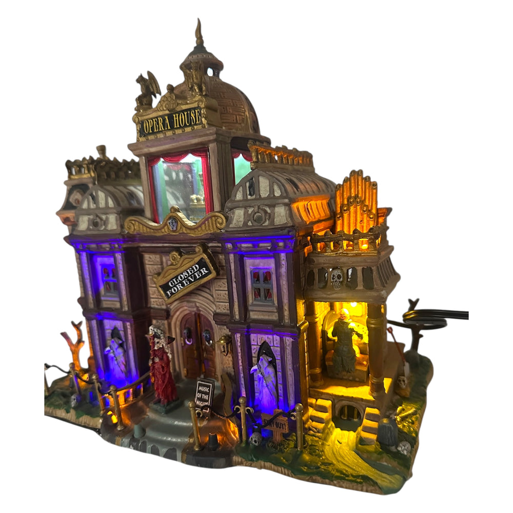 Retired Lemax Spooky Town Phantom's Opera House #95807 with Original 2009 Michael's Catalog at Eerie Emporium. 10