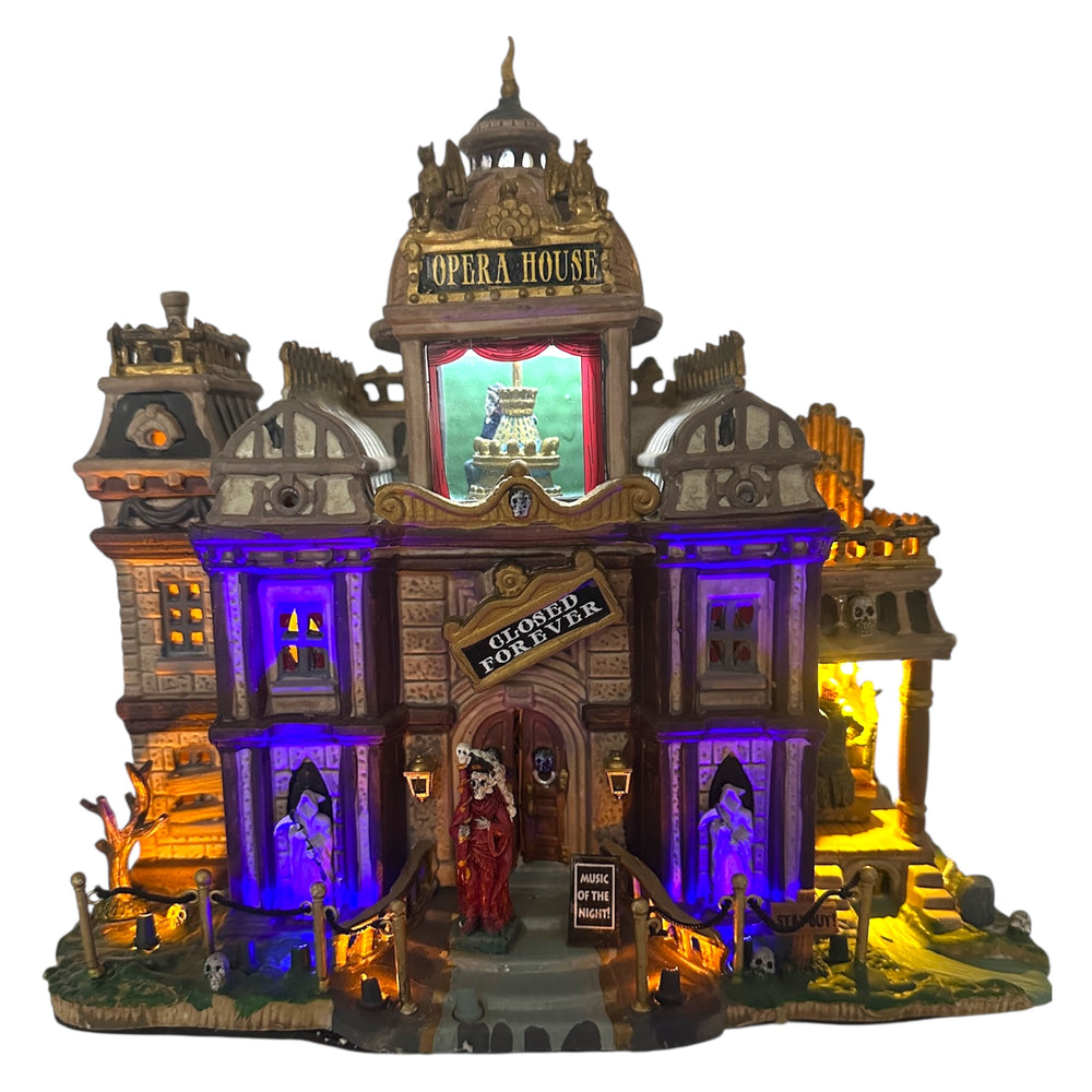 Retired Lemax Spooky Town Phantom's Opera House #95807 with Original 2009 Michael's Catalog at Eerie Emporium. 4